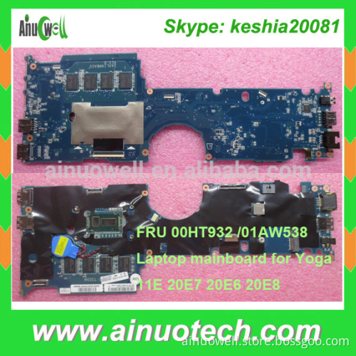 FRU 01AW538 00HT932 Laptop mainboard for Lenovo THINKPAD Yoga 11E 20E6 20E8 20E7 Motherboard BDPLANAR system board